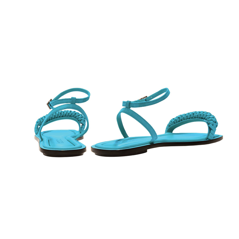 Rovena Aqua Flat Ankle Cross Sandal