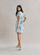ROBE COURTE FLEURIE COL V RUDY PETITE MENDIGOTE