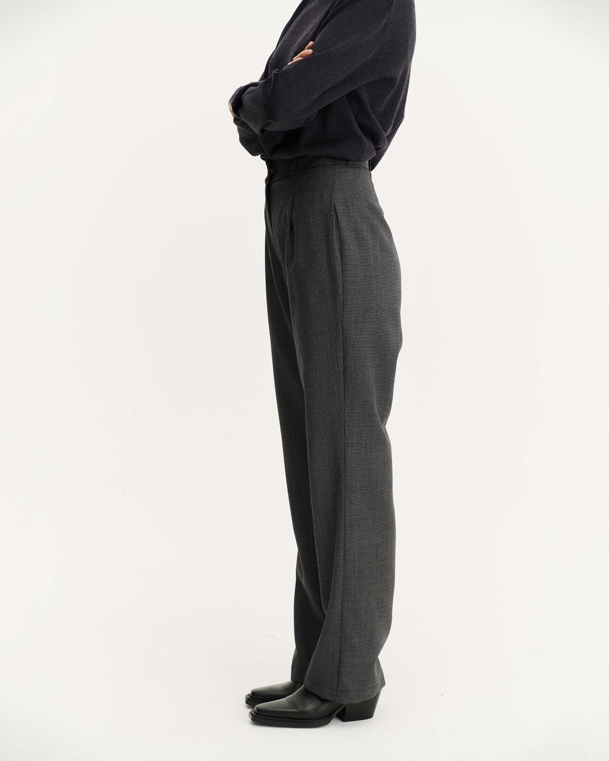 Pantalon Ryu Grey Houndstooth