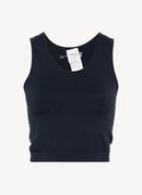 S Max Mara - Top - Dark Blue - Femme