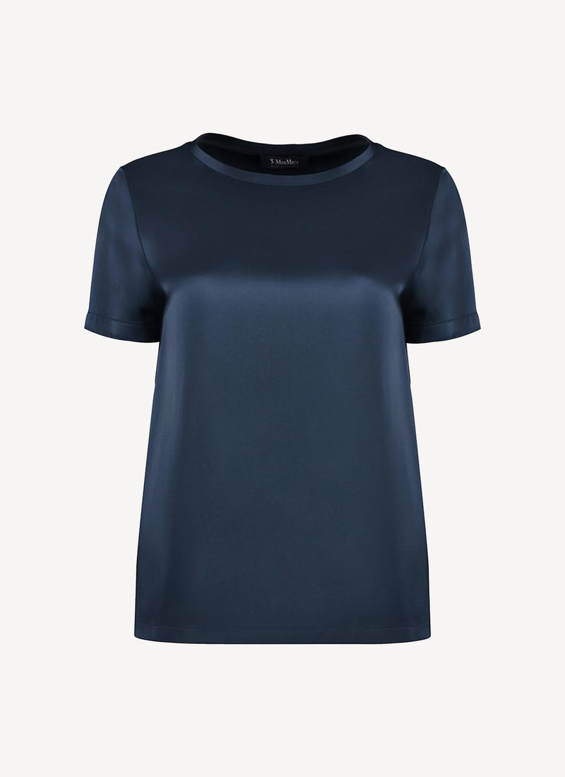 S Max Mara - Tee Shirt - Blue - Femme