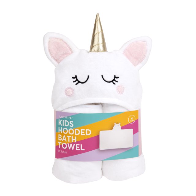 Serviette De Bain À Capuche Pour Enfants Licorne