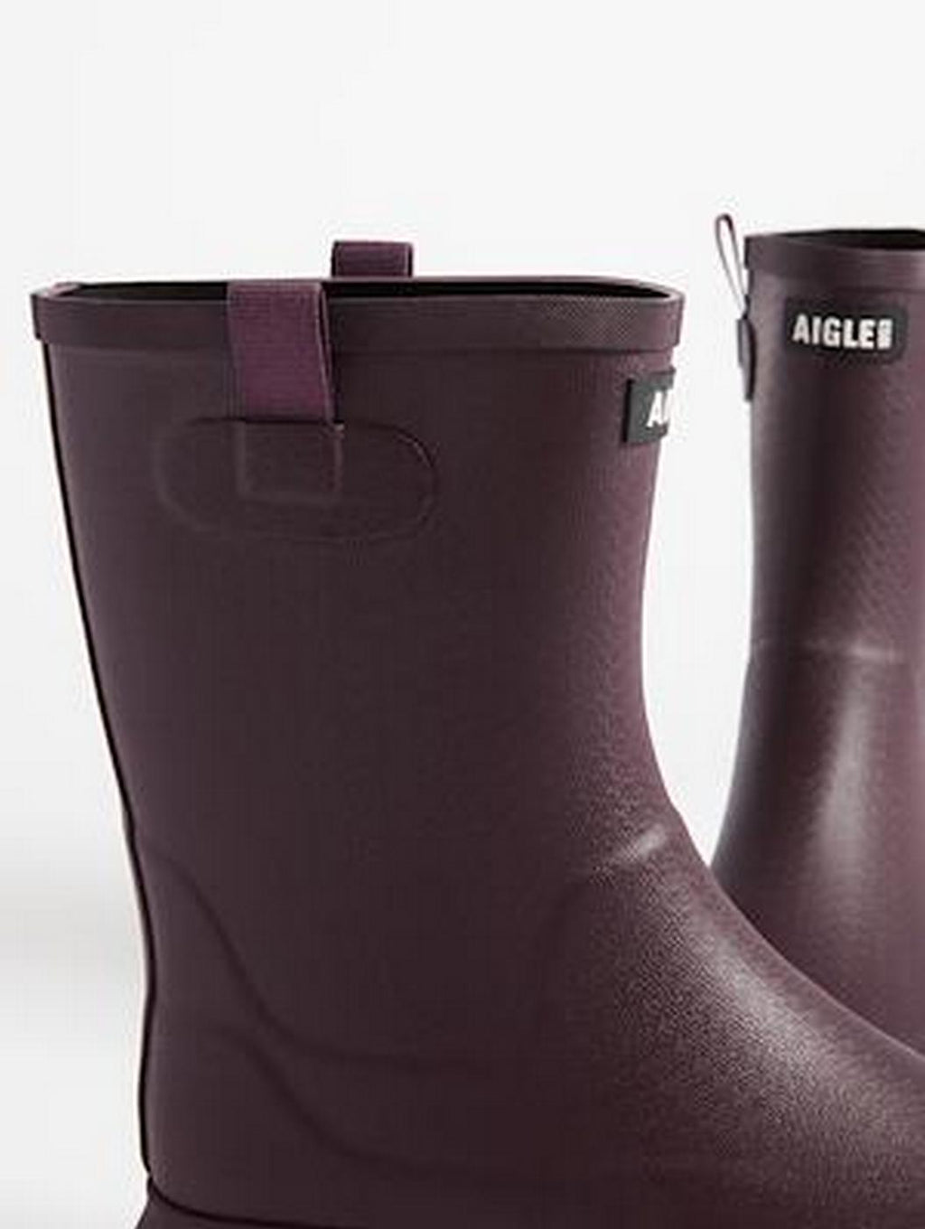 Botas de caña media - Vino - Mujer