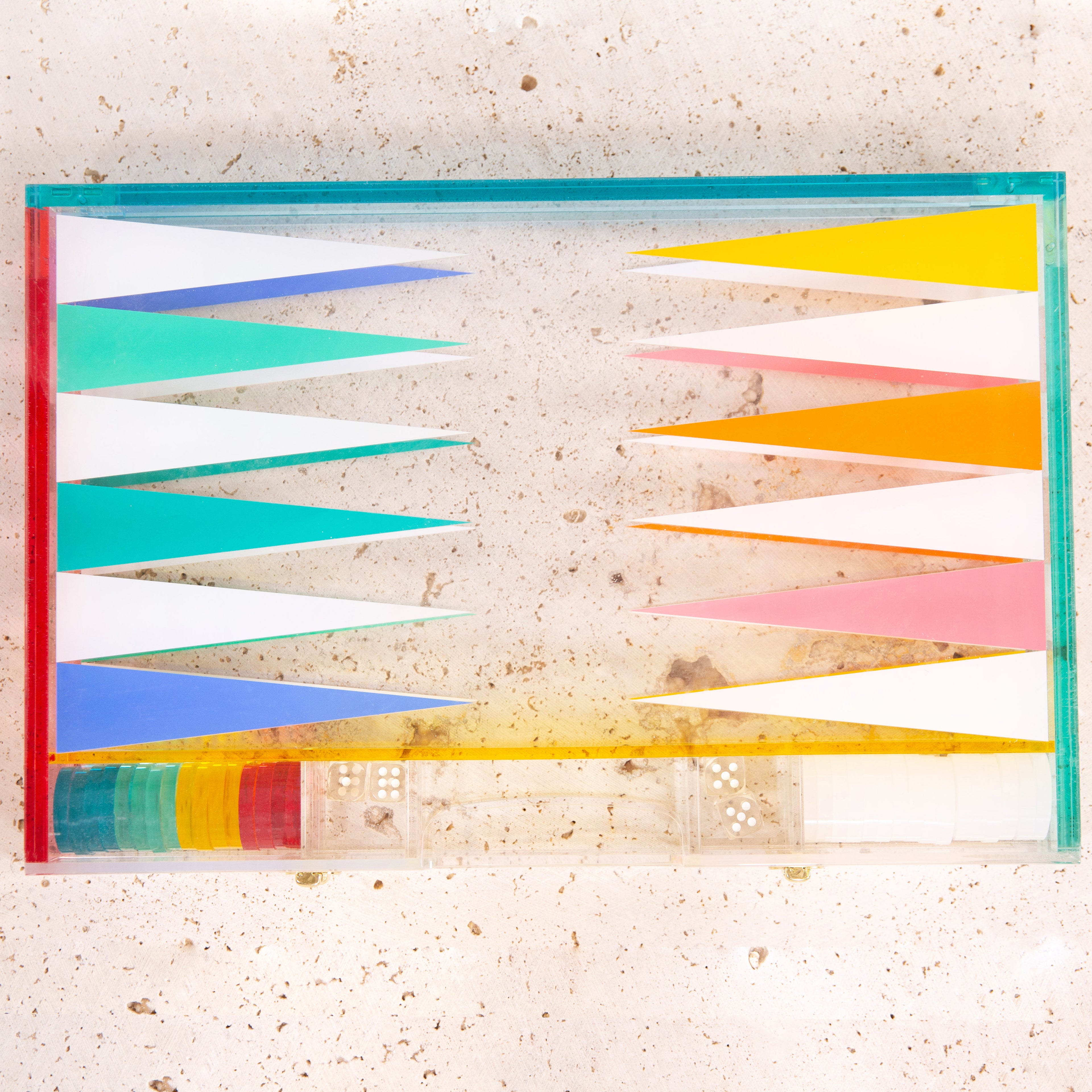 Backgammon en Lucite