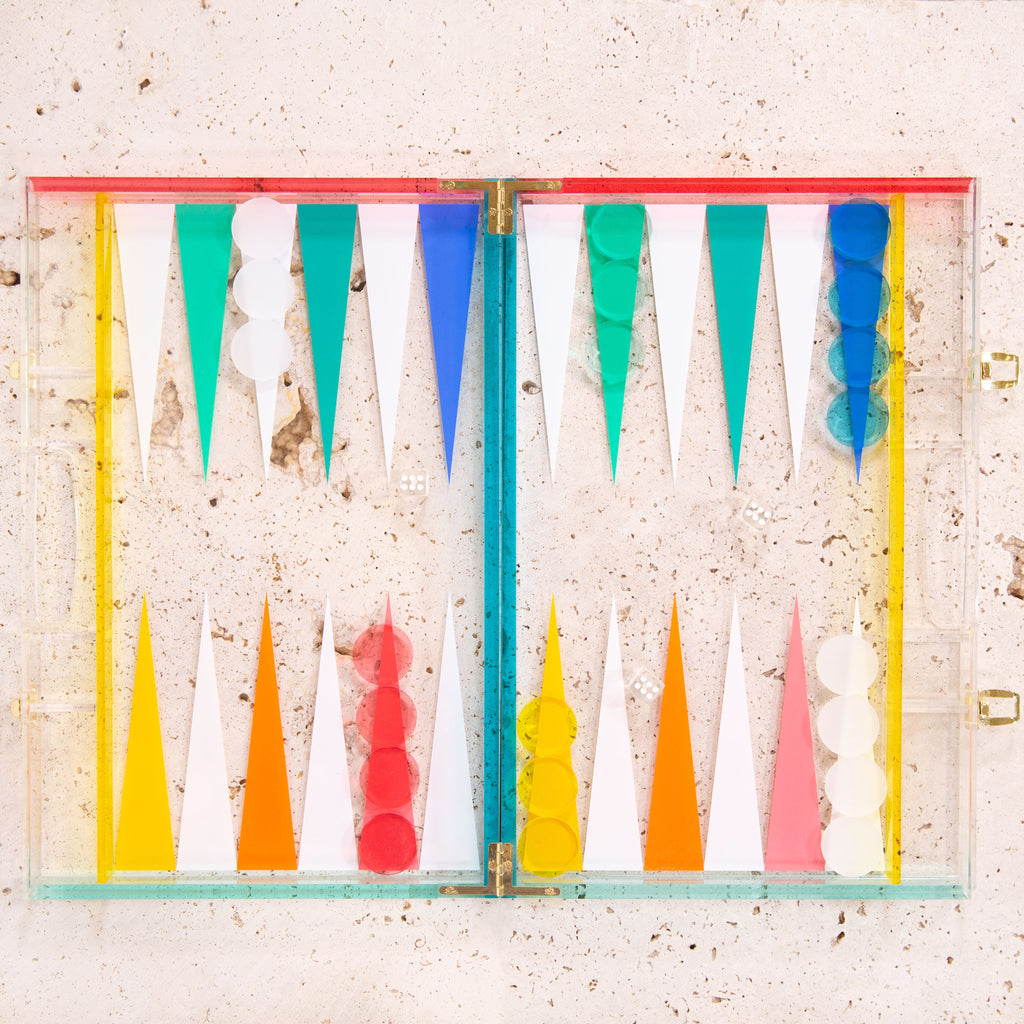 Backgammon en Lucite
