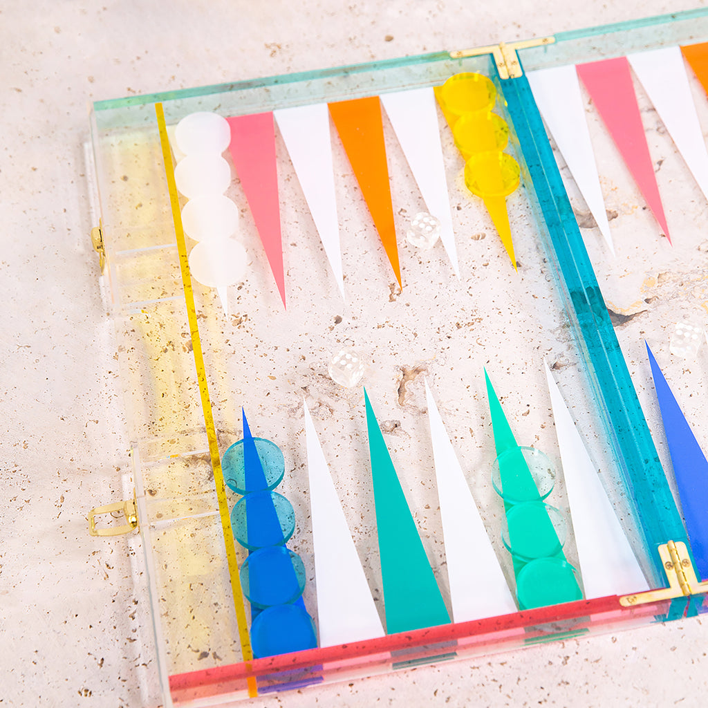 Backgammon en Lucite