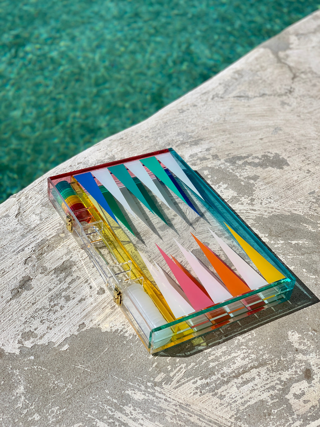 Backgammon en Lucite