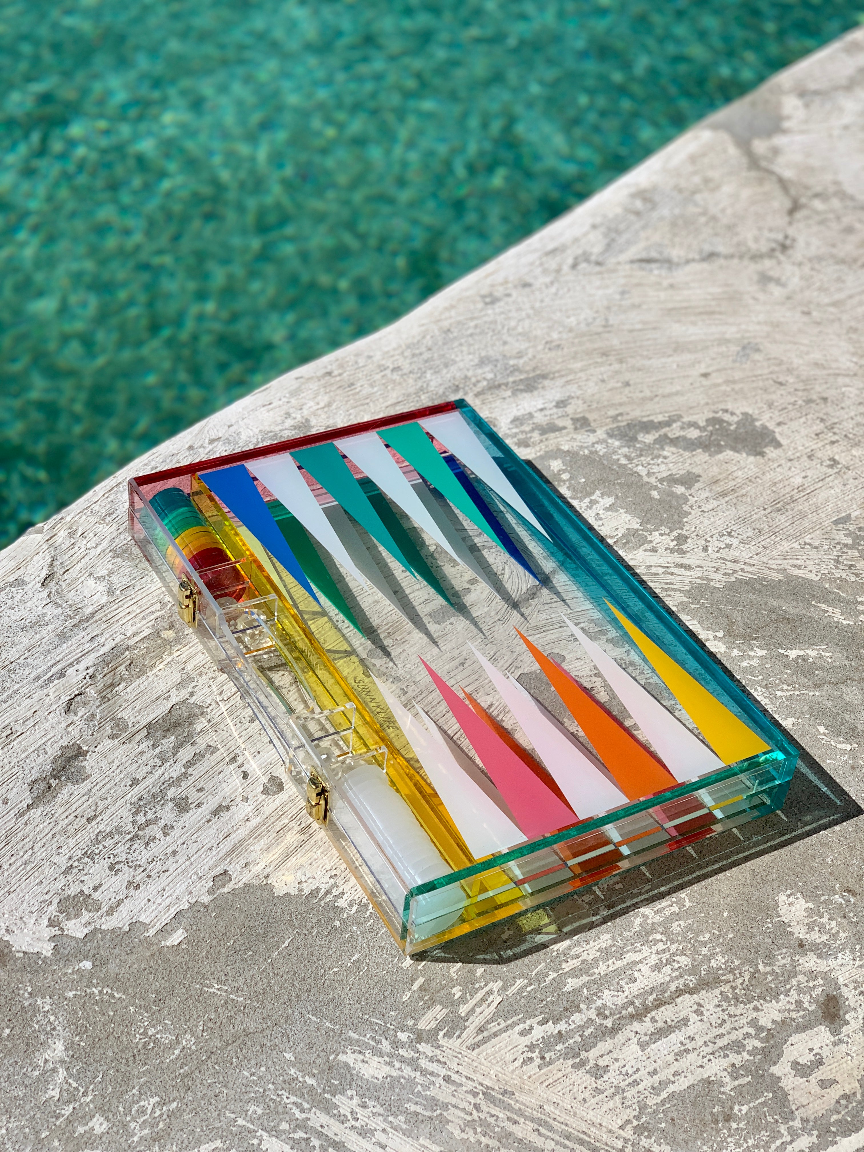 Backgammon en Lucite