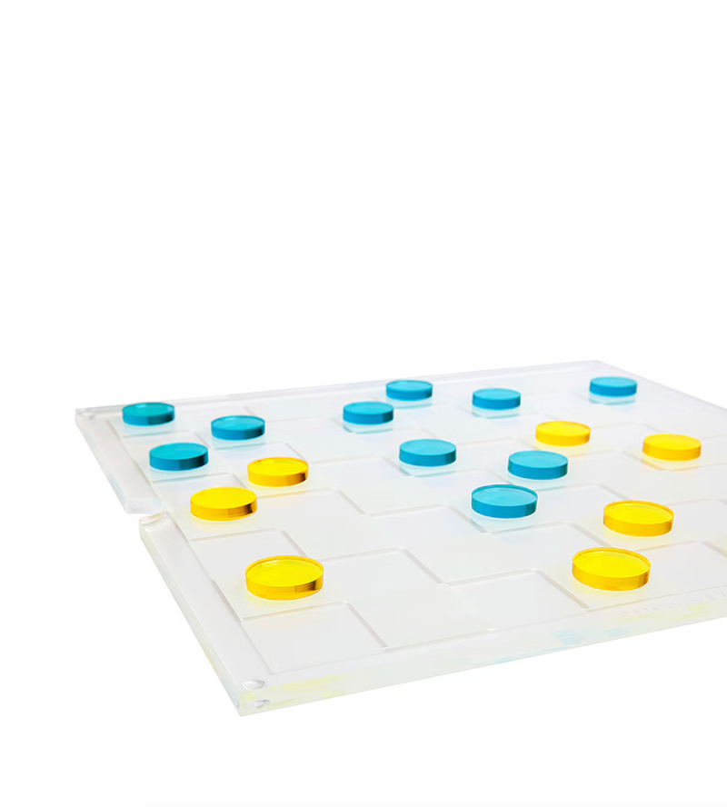 Jeu D'Échecs Et De Dames En Lucite