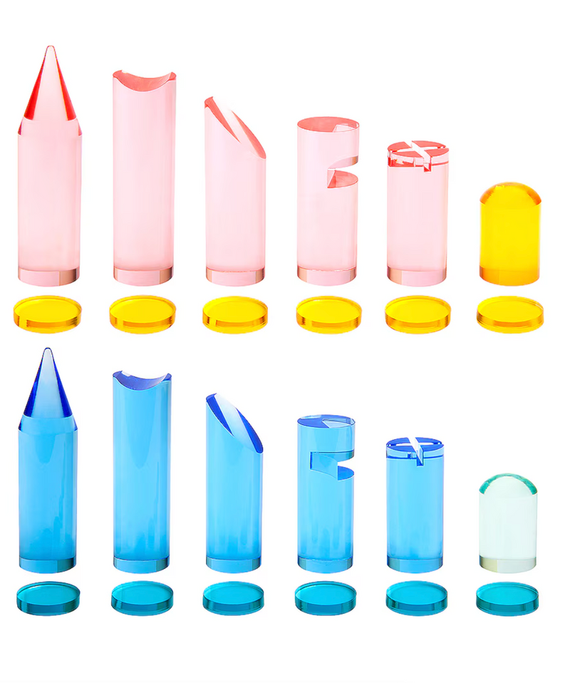 Jeu D'Échecs Et De Dames En Lucite