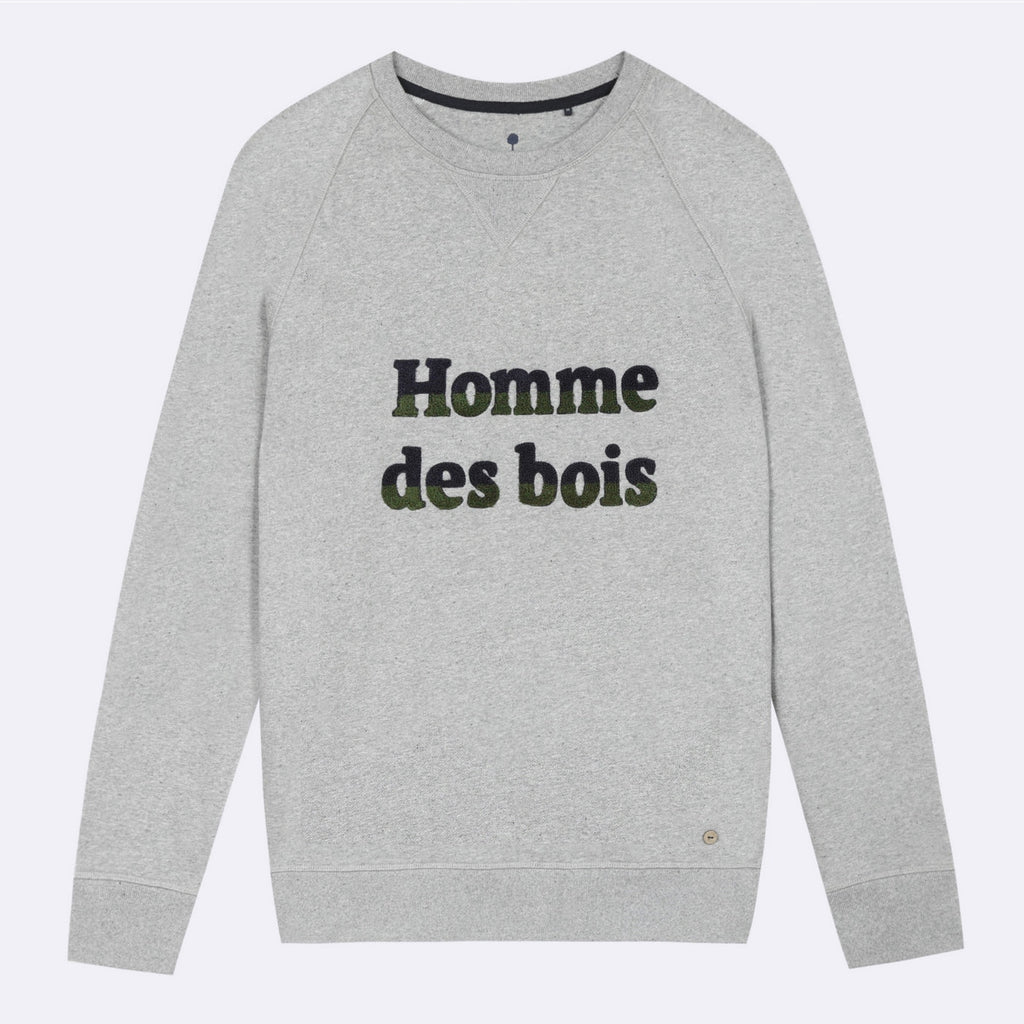 Sudadera gris de cuello redondo Darney - Hombre