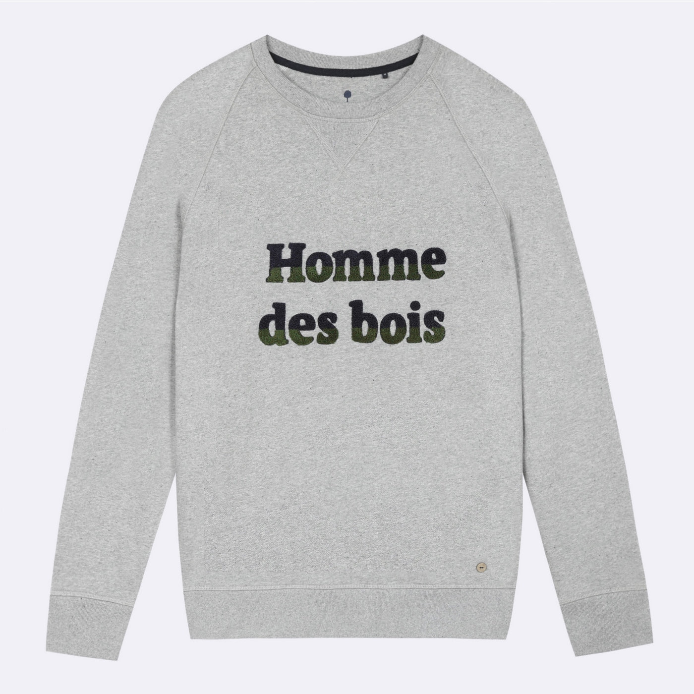 Sudadera gris de cuello redondo Darney - Hombre