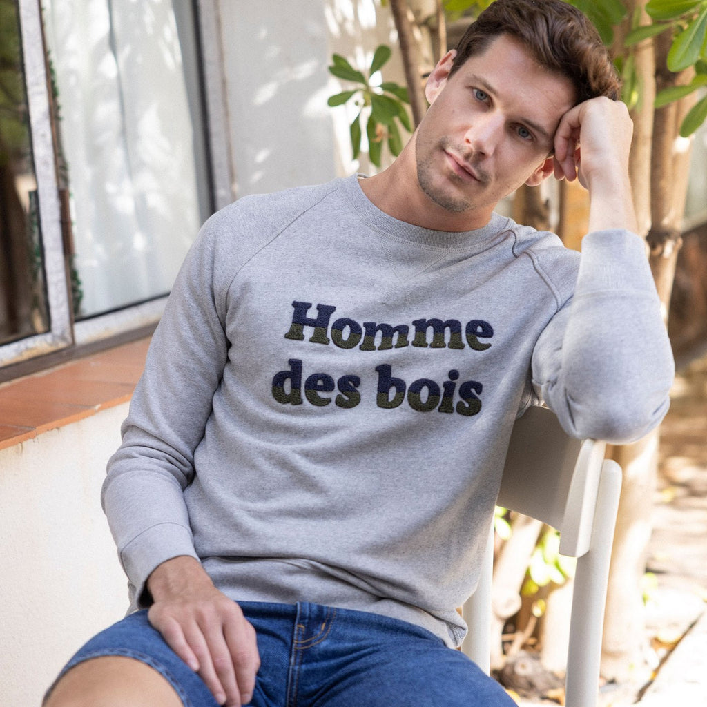 Sudadera gris de cuello redondo Darney - Hombre