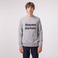 Sudadera gris de cuello redondo Darney - Hombre
