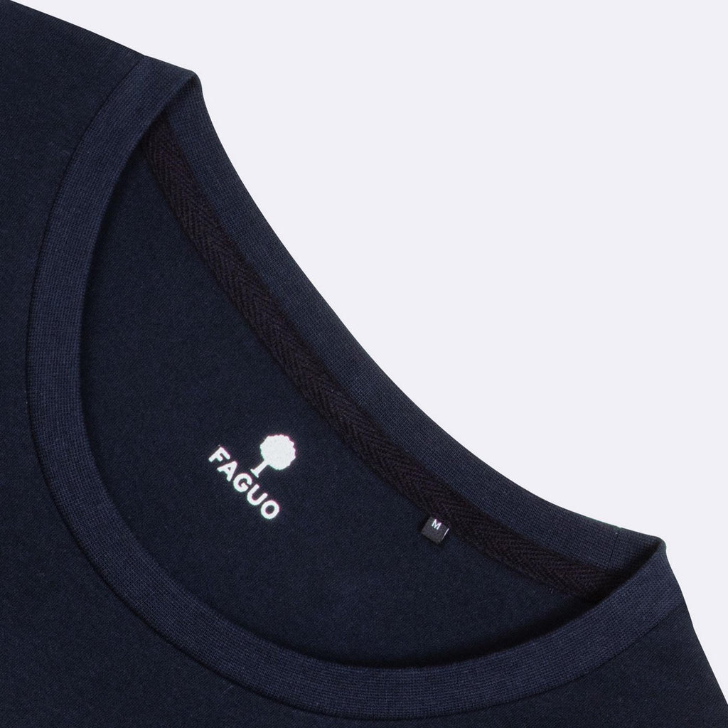 Camiseta de Cuello Redondo Azul Marino Arcy - Hombre