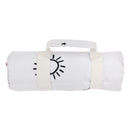 “Wash Me” Beach & Picnic Blanket Icons – Black, White & Neon Orange