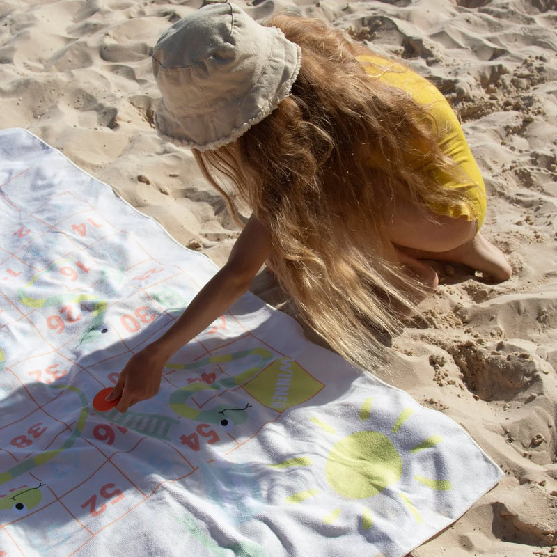 Serviette De Bain & Jeux Surfing Dino