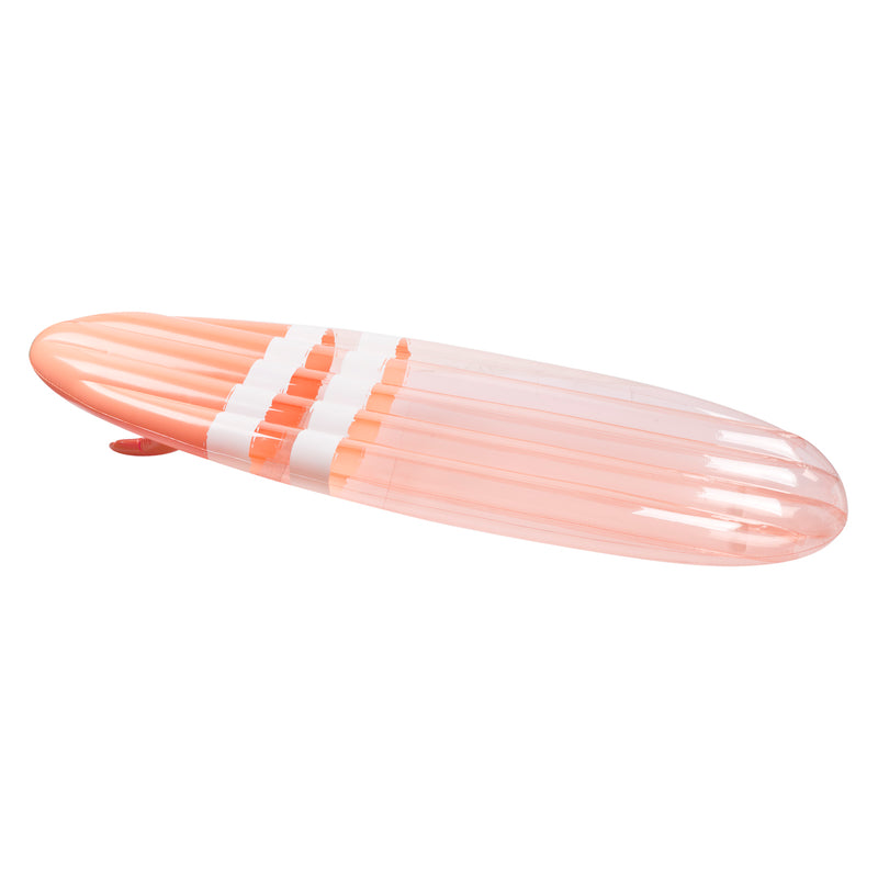 Float Away, Lying on a Surfboard - Peach Pink