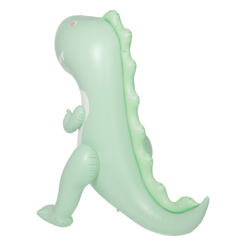 Dino Surfeur Gonflable Géant Avec Arroseur - Menthe Glacée