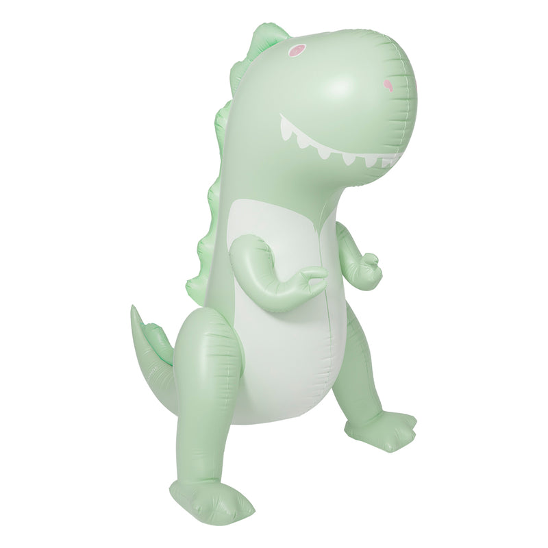 Dino Surfeur Gonflable Géant Avec Arroseur - Menthe Glacée