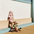 Poncho de playa Desert Palms - Rosa Polvo - Infantil