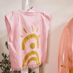 Poncho de playa Desert Palms - Rosa Polvo - Infantil