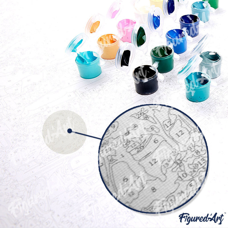 Peinture par numéros La Promenade Monet Figured'Art nouveautés reproduction intermédiaire