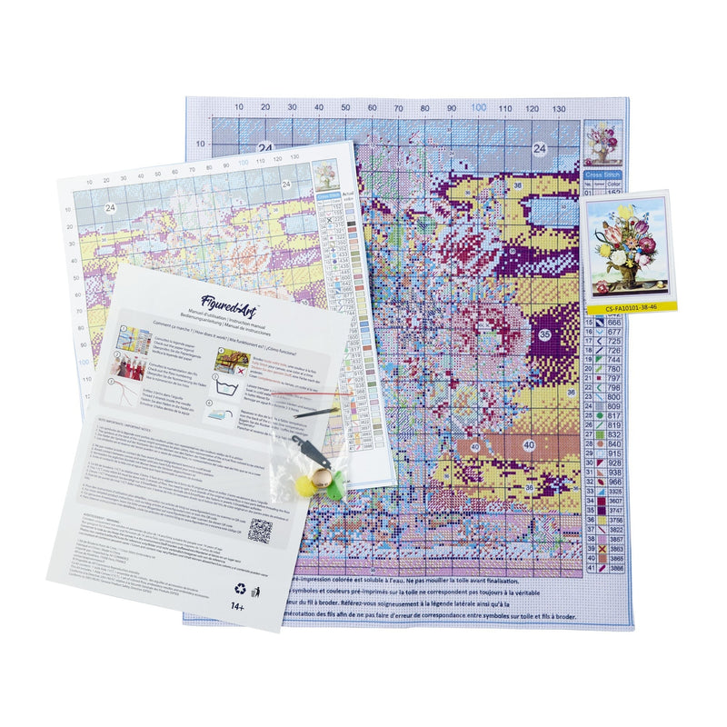 Broderie Point De Croix - Van Gogh Tournesols