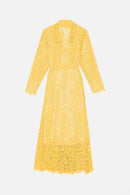 Vestido largo arabescos gatos