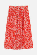skirt mendes light bamboo-print red lipstick