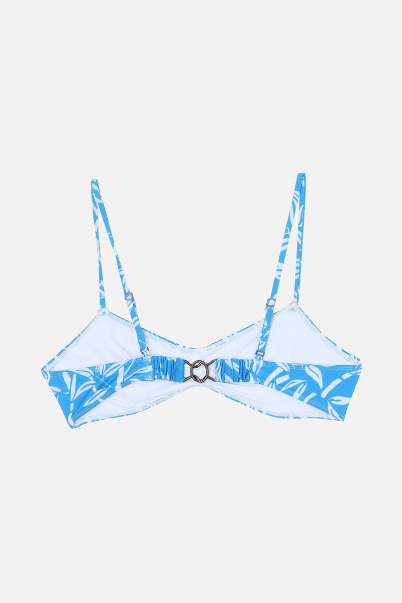 high waters bamboo-print mediterranean blue