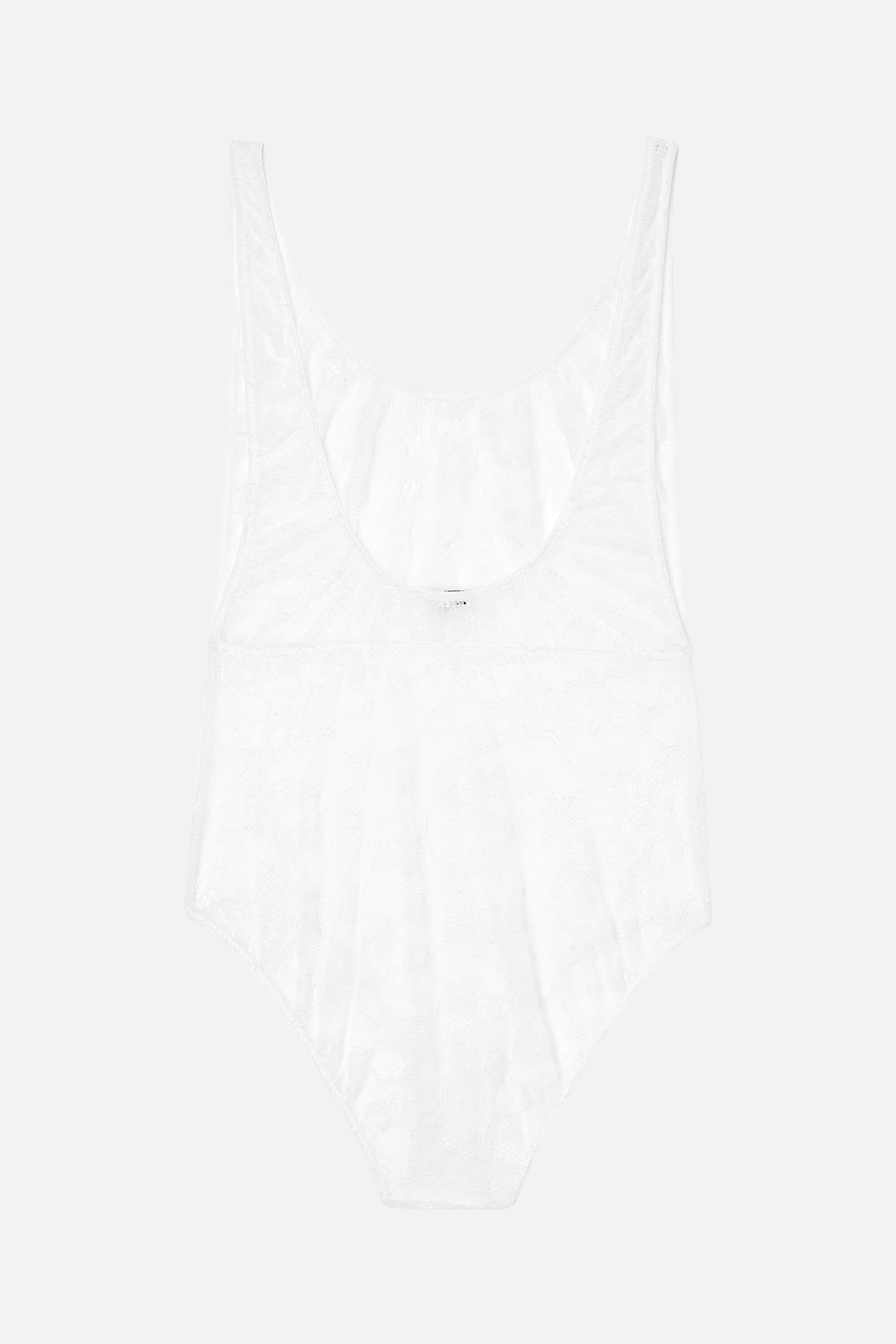 Flash Lace Bodysuit - Ivory