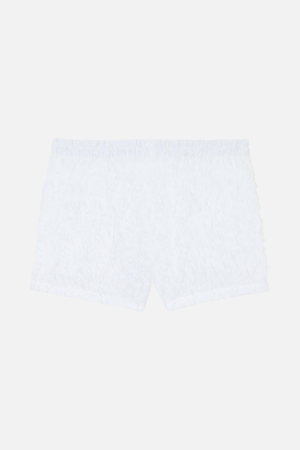 Clash Plumette Shorts - White