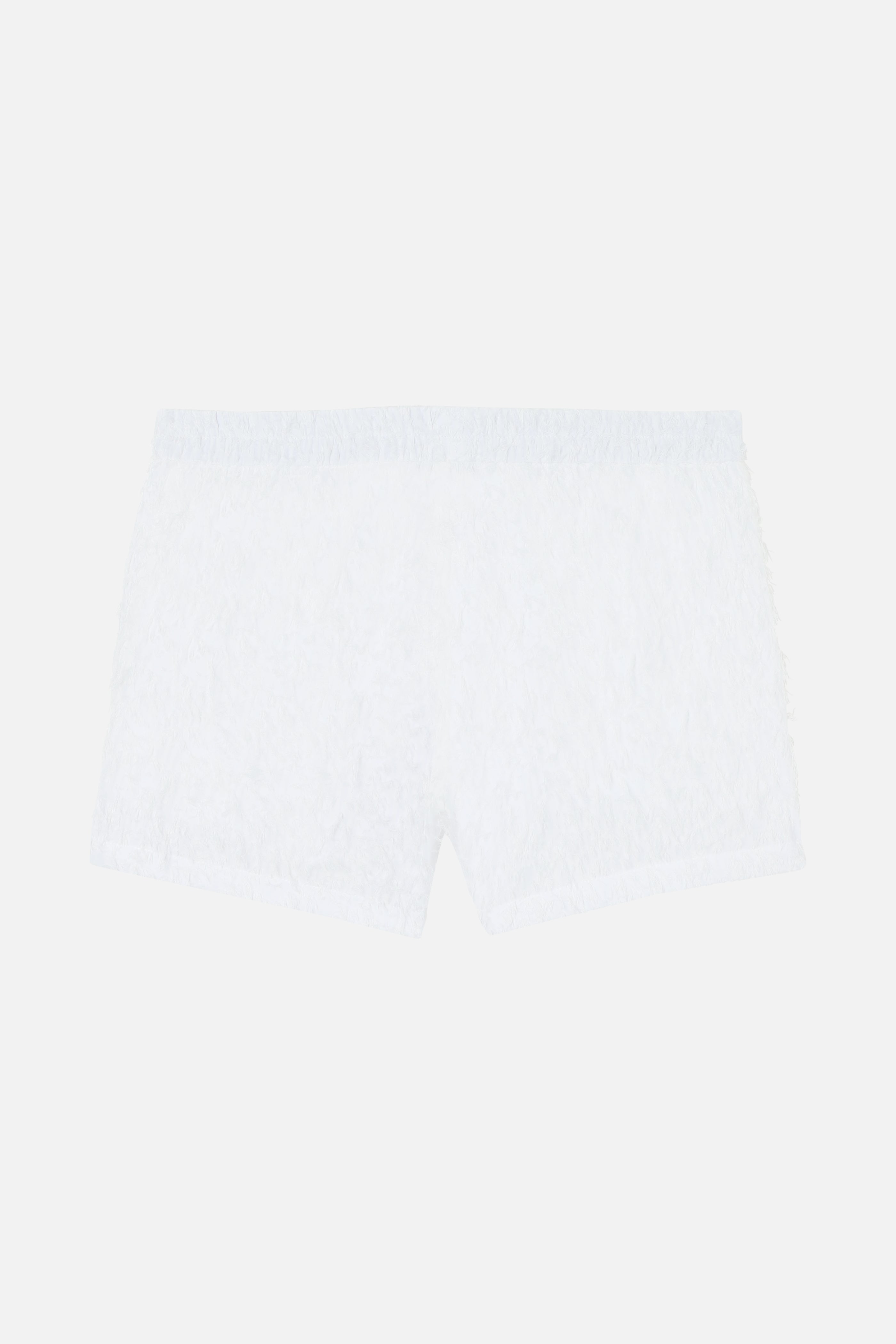 Clash Plumette Shorts - White
