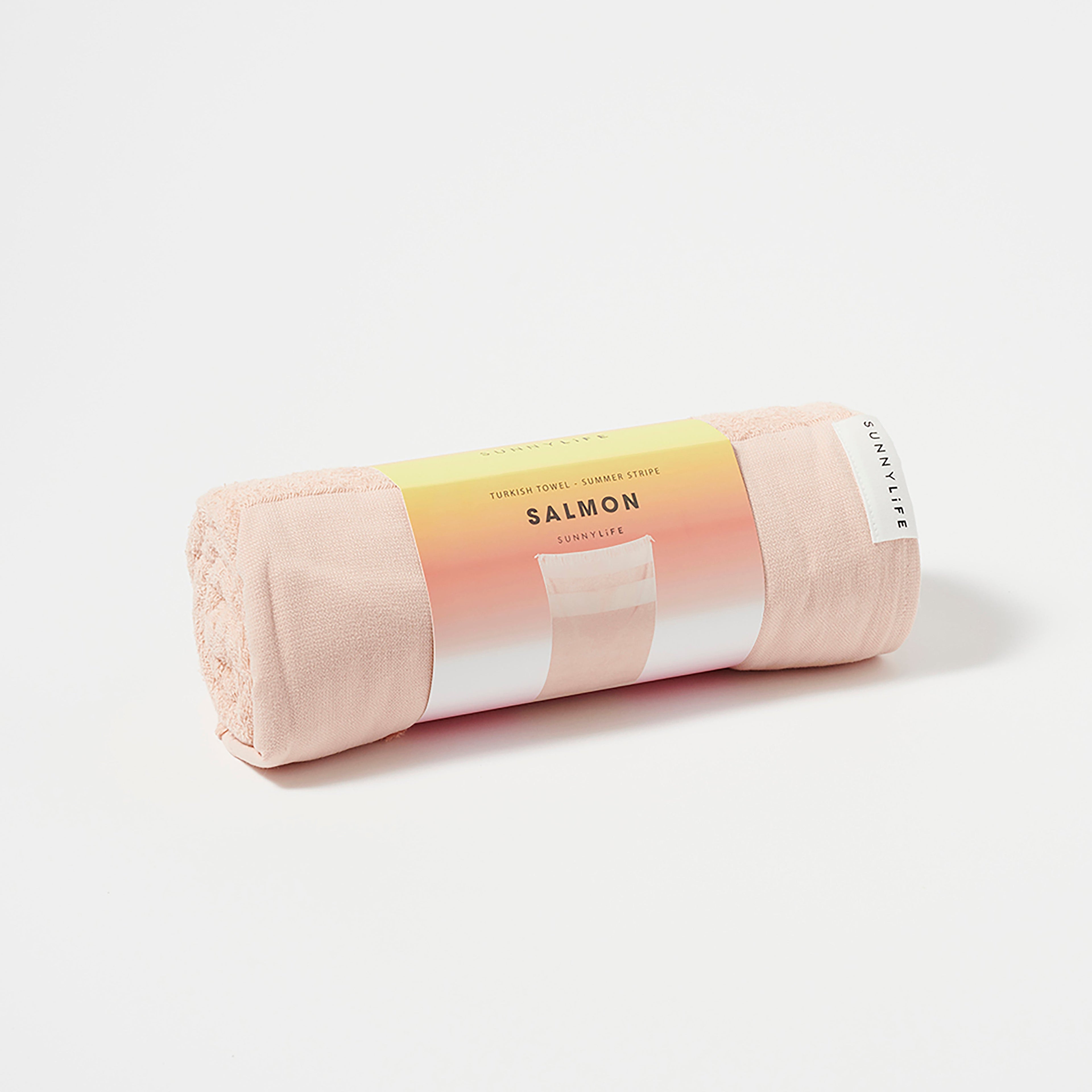 Serviette De Plage Summer Stripe - Saumon