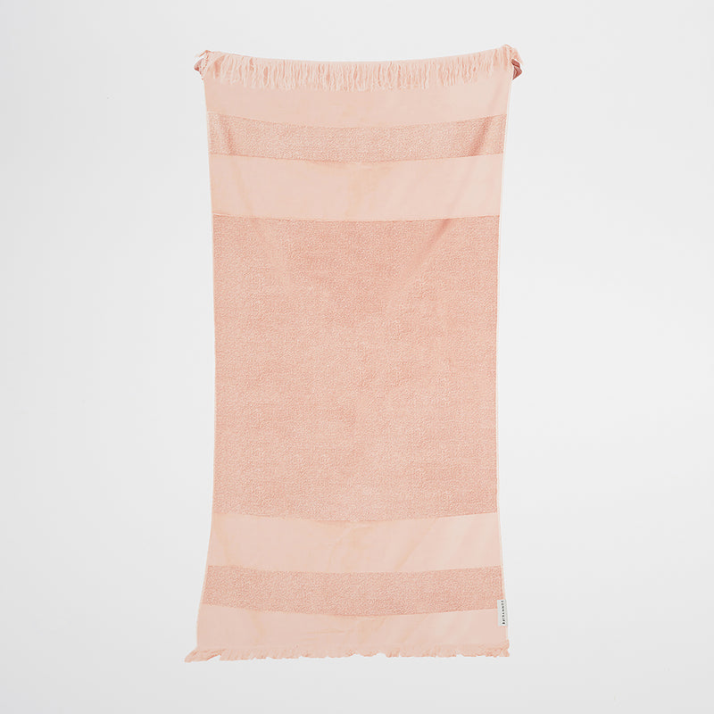 Serviette De Plage Summer Stripe - Saumon