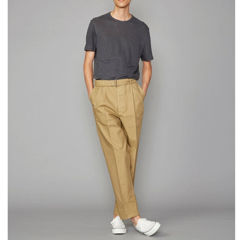 Chino Luigi Pleat Chino Itl Pgmt Co - British Khaki