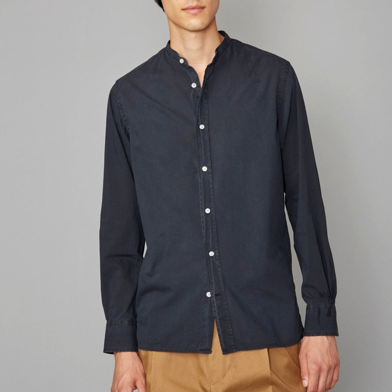 Chemise Gaston Washed Black Indaco - Black