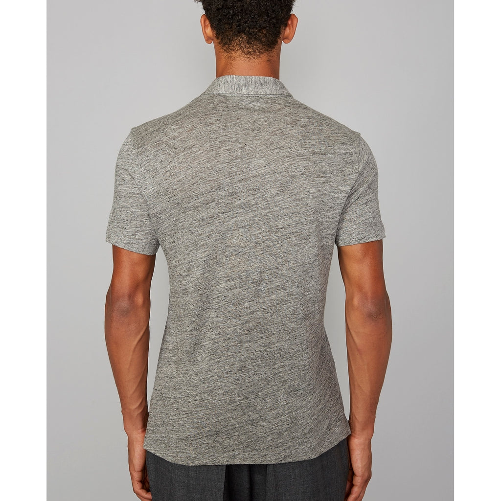 Tee Shirt Bruno Polo Heather Linen - Grey Heather