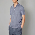 Button Down Polo Shirt - Atlantic Blue - Men
