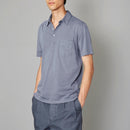 Button Down Polo Shirt - Atlantic Blue - Men