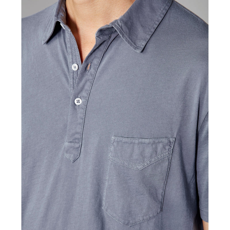Button Down Polo Shirt - Atlantic Blue - Men