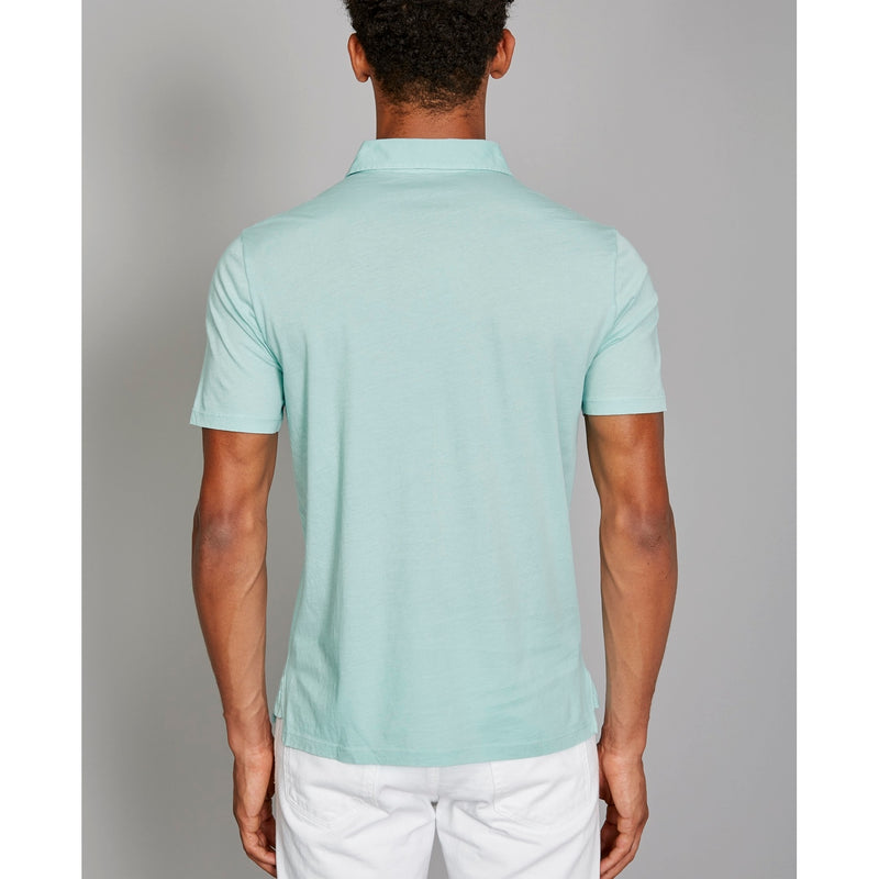 Button Down Polo Shirt - Light Green - Men