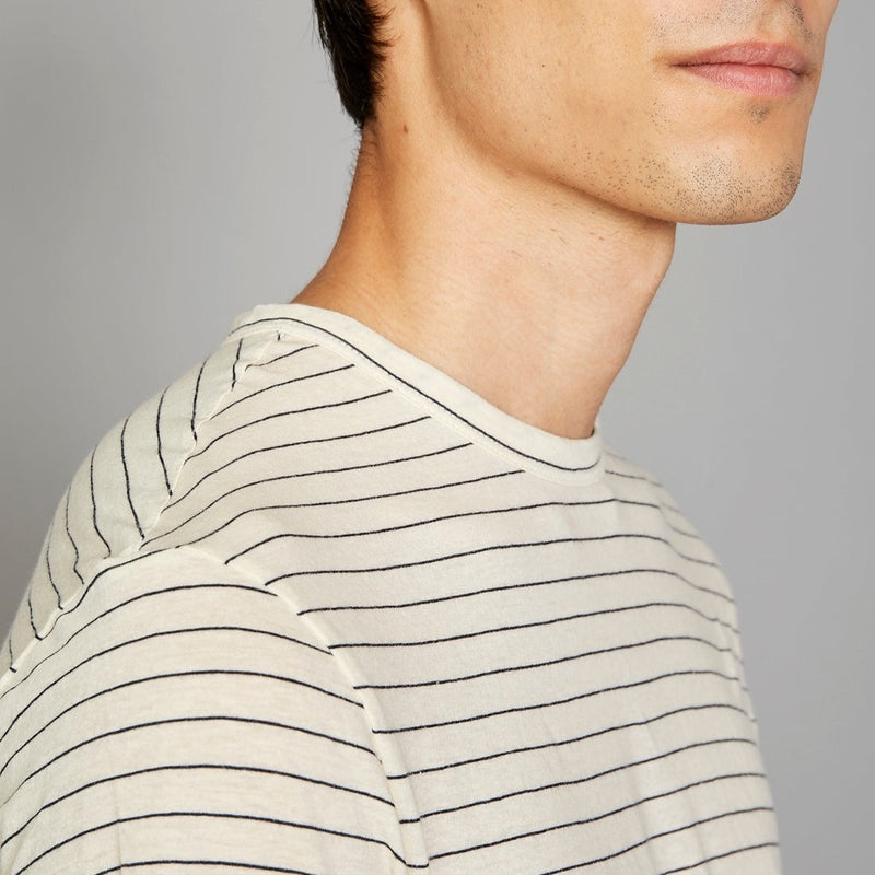 Camiseta - Crudo/Azul marino - Hombre