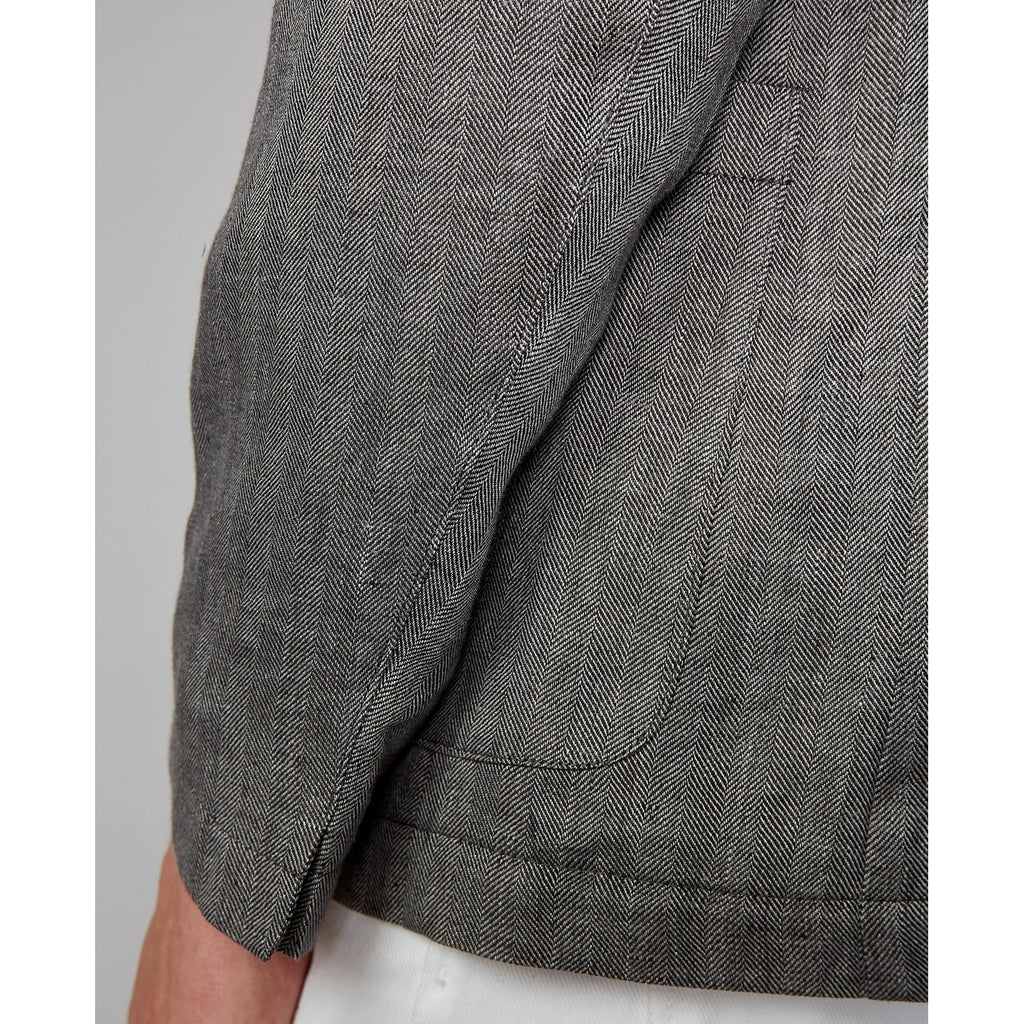 Tlg Veste Lightest Jkt Itl Li Hrringbne - Black/Grey