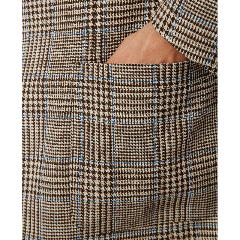 Tlg Veste Lightest Jkt Cot Glenn Plaid - Brown