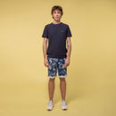 Faguo - Short Saulieu Cotton - Bleu/Ecru - Homme