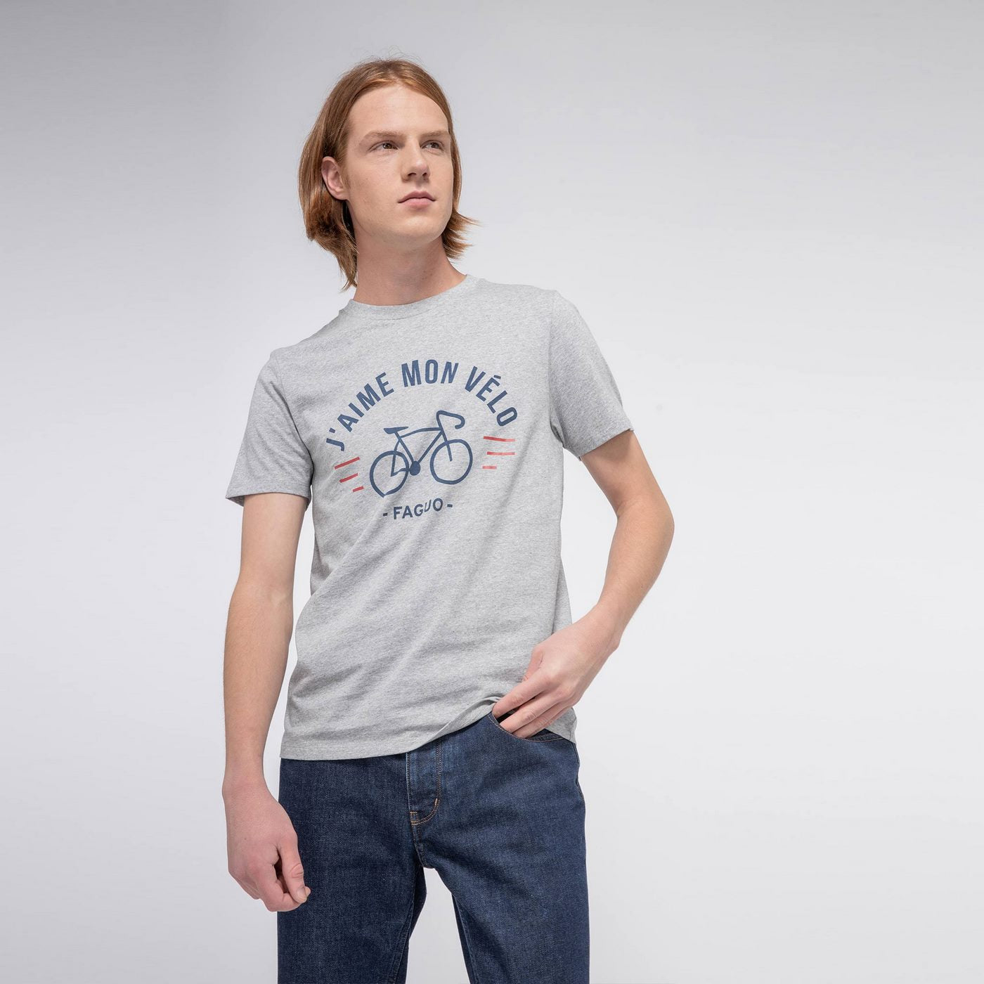 Camiseta Cuello Redondo Gris Arcy - Hombre