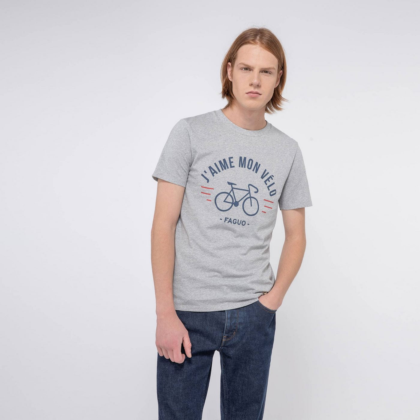 Camiseta Cuello Redondo Gris Arcy - Hombre