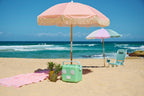 Parasol de Plage de Luxe Saumon